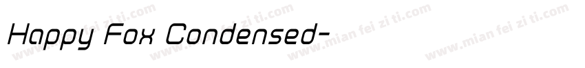 Happy Fox Condensed字体转换